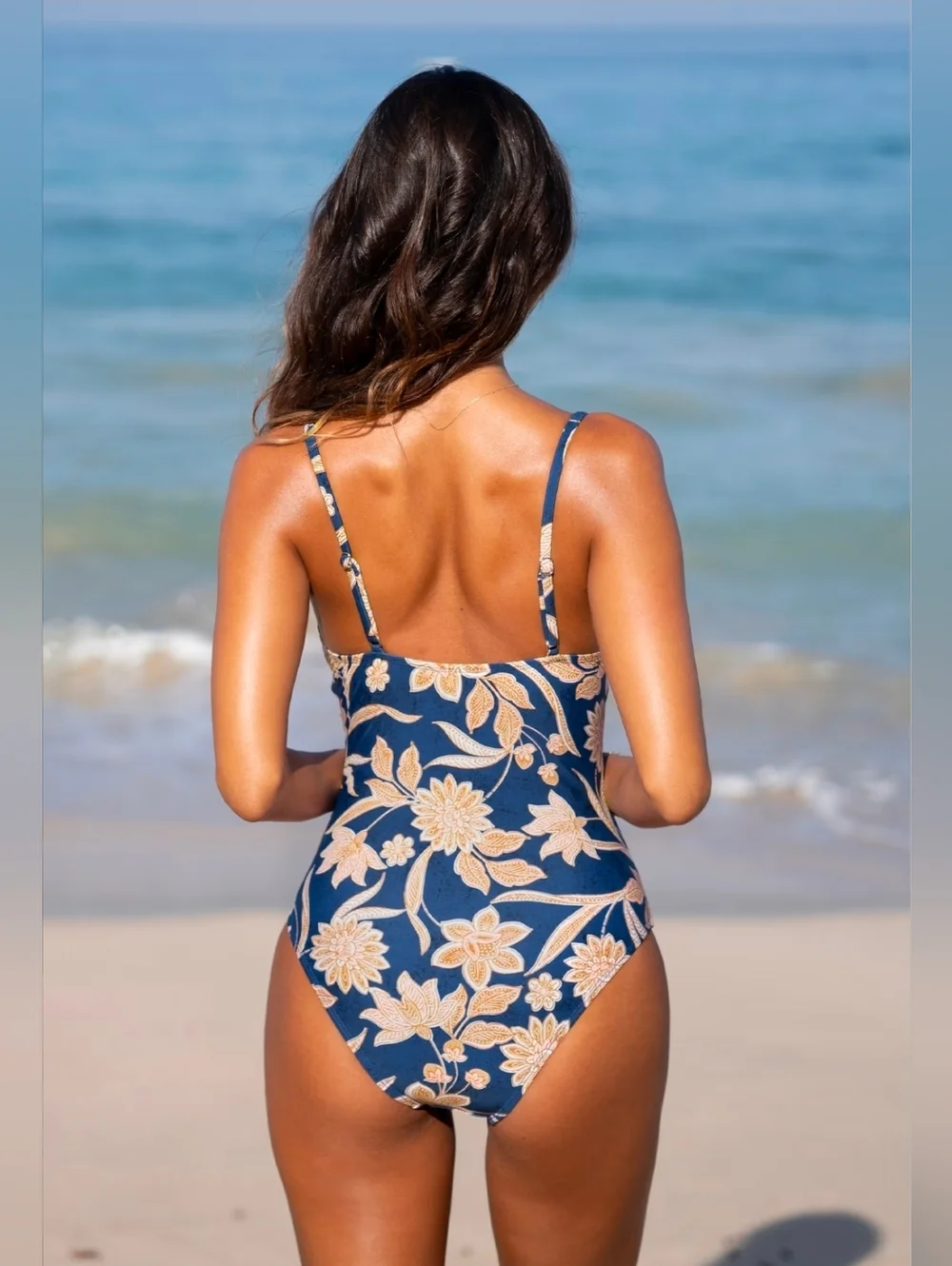 Cupshe Seaside Blossom Paisley One-Piece Swimsuit